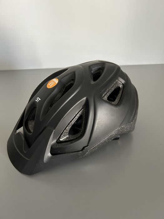 Capacete BTT Rockrider ST 50 Preto - Tamanho M (Novo)
