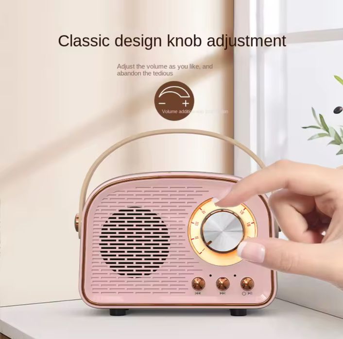Ретро мини-динамик Bluetooth колонка мини  плеер