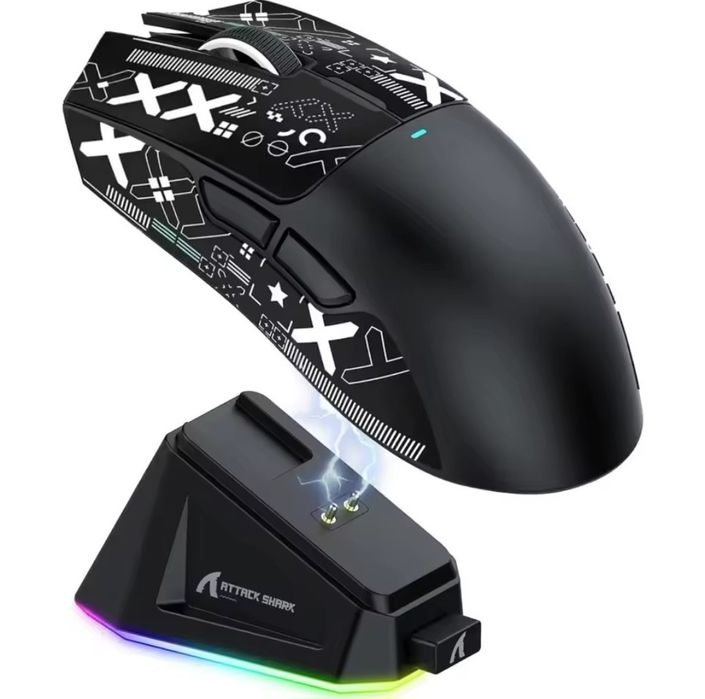 ‼️Бездротова ігрова мишка Attack Shark x6 x11 Black White нові‼️