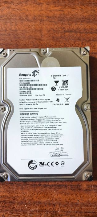 Жорсткий диск Seagate Hitachi HDD 500 1000 GB 3.5