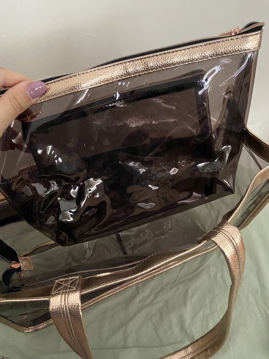 Carteira transparente com bolsas - portes incluidos