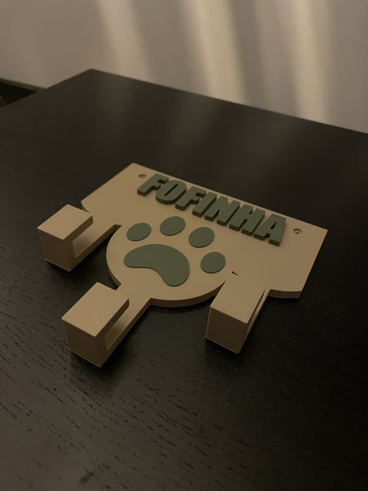 Suporte coleira animal (personalizavel)
