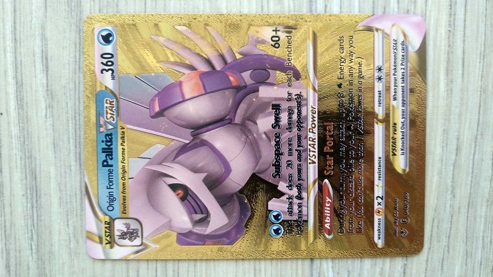 Cartas douradas Pokémon