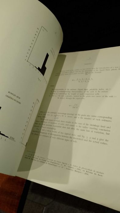 Retração linear / Equivalente de Humidade de solos