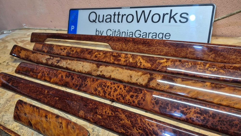 AUDI A4 B5(8D)-Frisos madeira- RAIZ DE NOGUEIRA -RAROS: Versão de LUXO