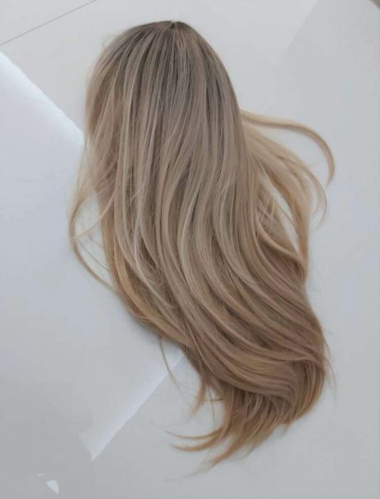 Peruka blond naturalny odrost ombre