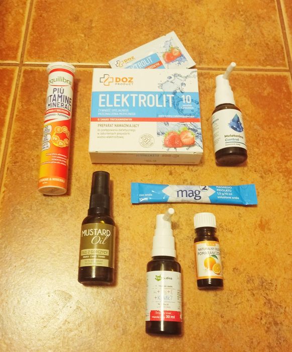 Witaminy, minerały, magnez, melatonina, AD3EK2mk7, elektrolity +