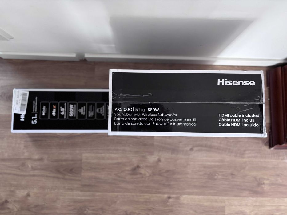 Soundbar HISENSE AX5100Q - Caixa selada c/ garantia