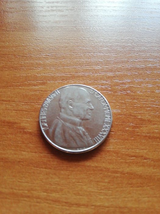 Moneta 100 lirow 1988r Watykan Jan Paweł II