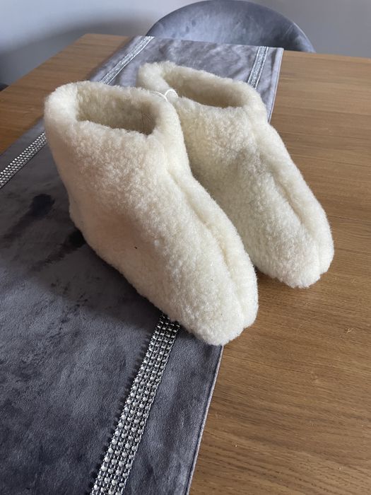 Bambosz/Pantofle Wełniane Nowe