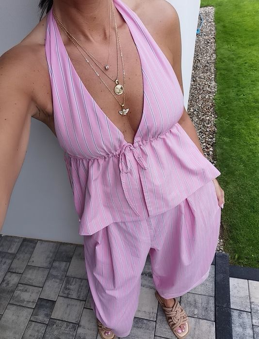 Zara Set Komplet Top + Spodnie L viral