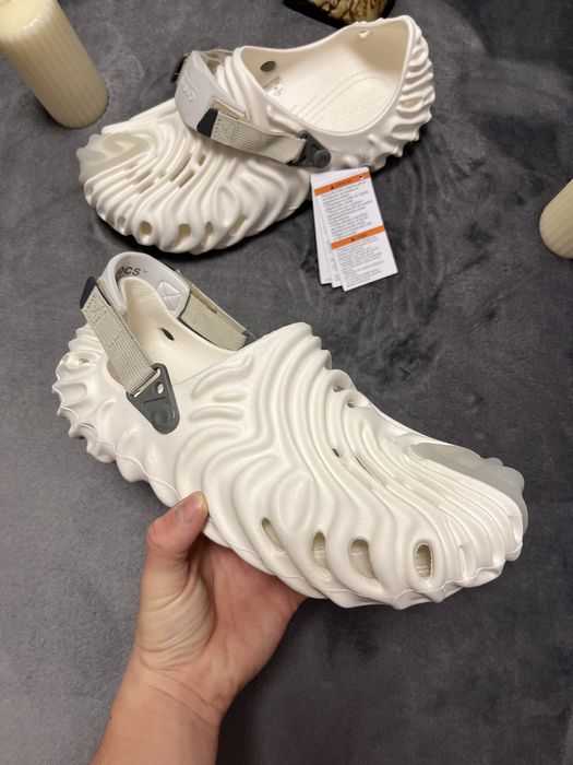 Сабо Crocs x Salehe Bembury белые‼️ Шлепанцы - кроксы