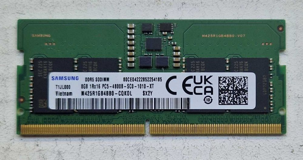 Pamięć RAM 2x 8GB Samsung SO-DIMM DDR5 4800MHz (16Gb)