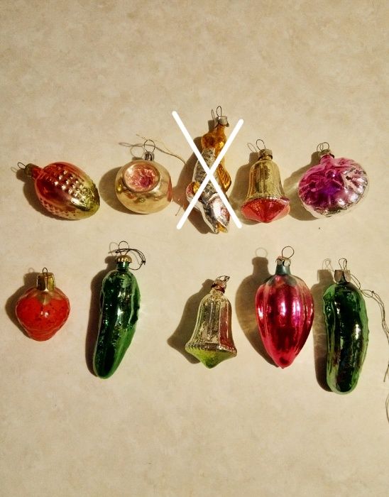 Новогодние елочные игрушки СССР