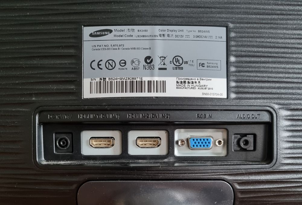 Monitor samsung  BX2450