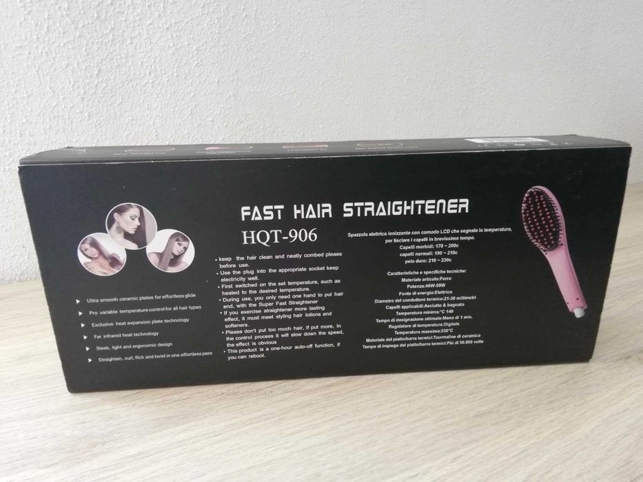 Escova Alisadora Sonar HQT-906 Rosa