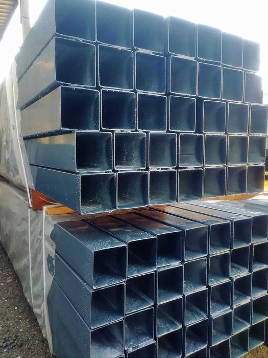 Słupki ogrodzeniowe 80x80x2mm 240 cm, GRAFIT, ogrodzenia panelowe