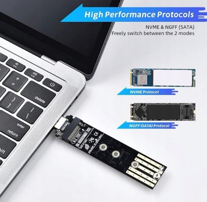 Stacja Dokująca Adapter M.2 NVMe NGFF SSD SATA USB 2230
