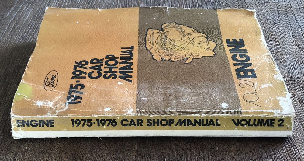 Książka Silnik Ford 1975 76 Car Shop Manual Engine vol 2 retro mechani