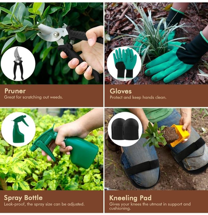 YAUNGEL Zestaw narzędzi ogrodowych, 10 sztuk