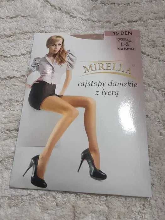 Wyprzedaż !! Mirella rajstopy damskie z lycrą rozmiar L Wysyłka w 24h