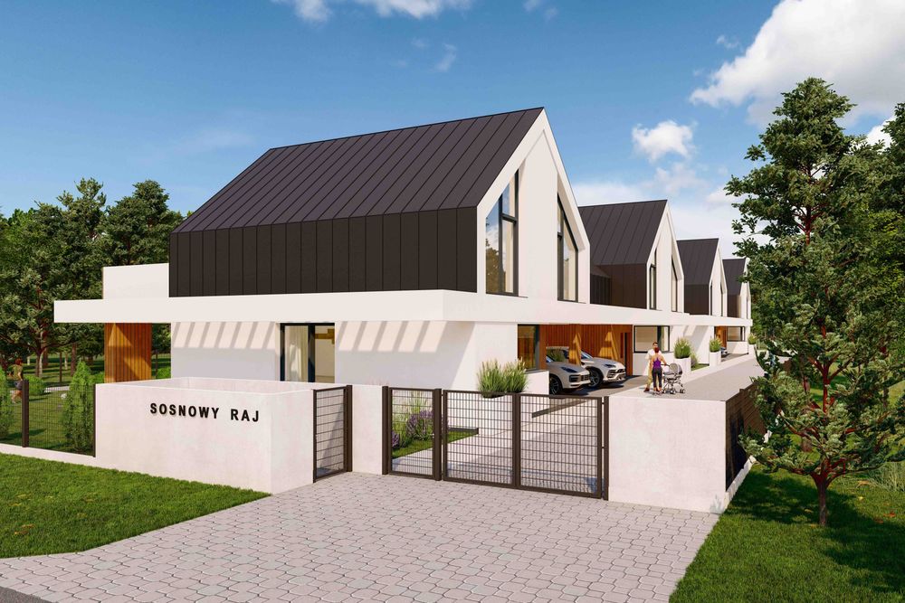 SOSNOWY RAJ TEODORÓW | 152 m² | kameralny dom z ogrodem 10 min od Siedlec