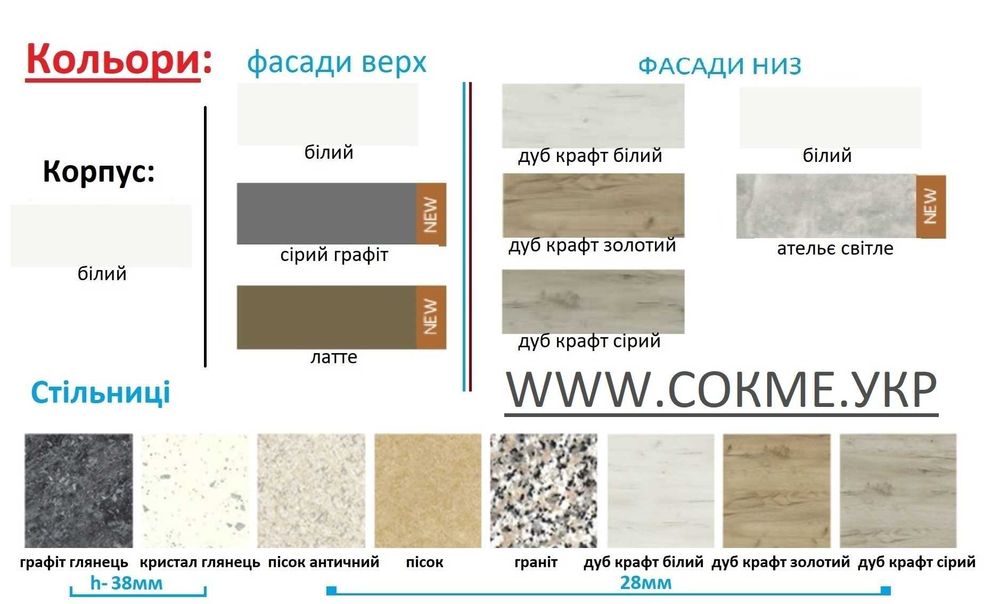 Кухни посекционно со склада. Цена = качество!