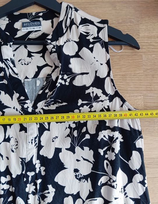 Bluzka bez rękawów S 36 Beloved Wiskoza