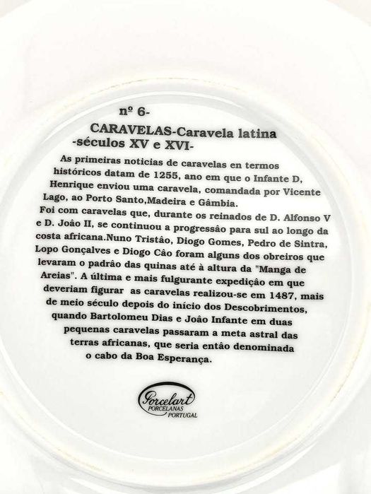 Prato em Porcelana Caravela Latina
