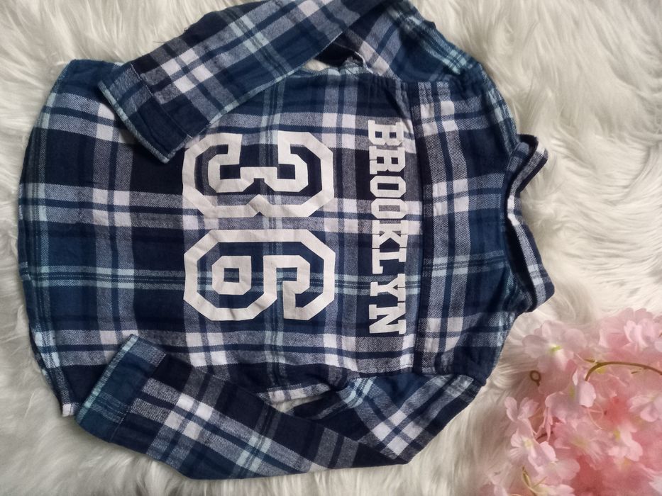 Koszula flanelowa Rebel roz 5-6 lat 116 cm kratka Brooklyn 36