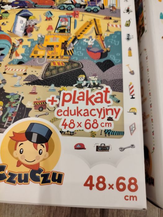 Puzzle obserwacyjne CzuCzu na budowie i las