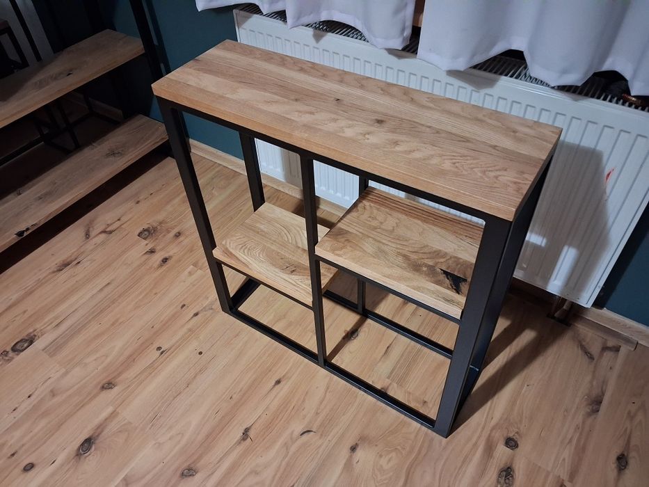 Konsola dębowa loft