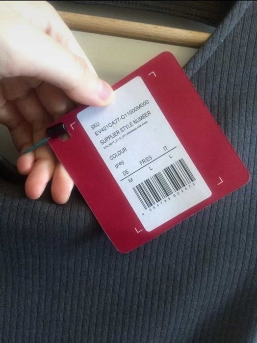 Even&Odd sukienka midi dzianinowa prążkowana szara M 38 tos bodycon