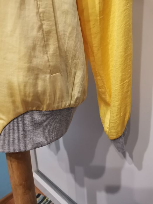 #Stradivarius, lekka kurtka damska bomberka rozm M, odcienie żółtego,