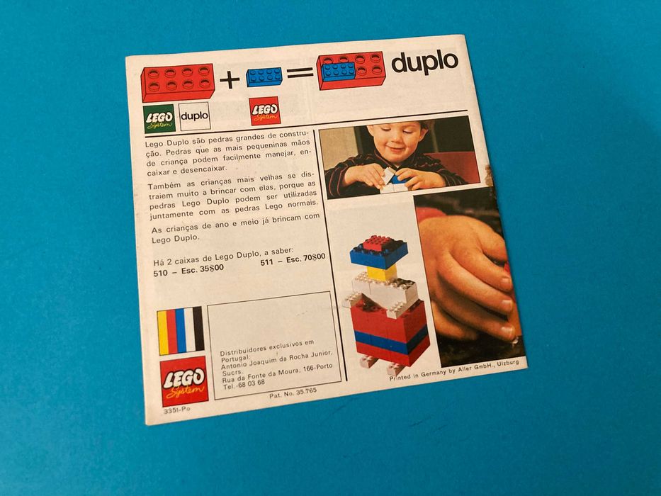 Raro Catálogo da Lego em Português Anos 60/70