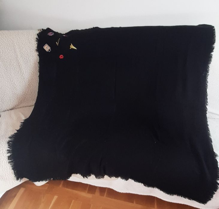 Chusta ciepła akryl 135x135cm nowa
