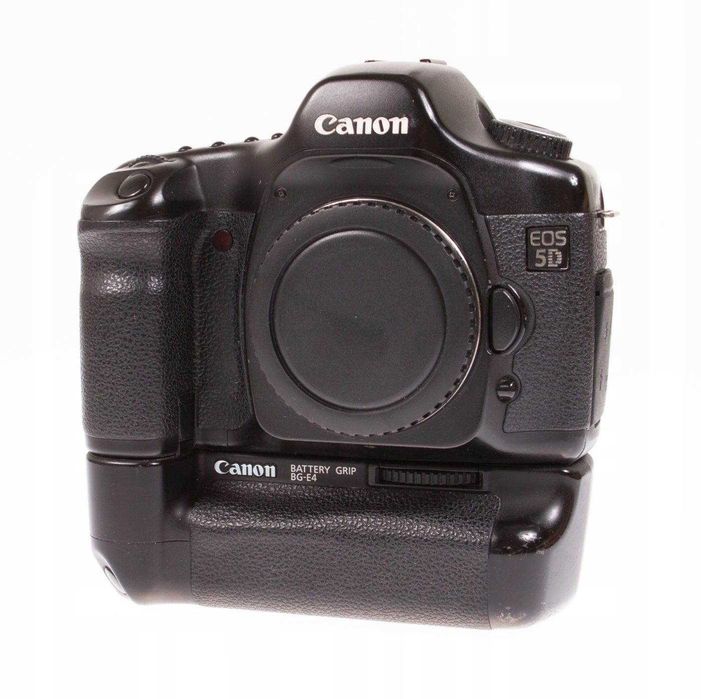 Aparat Canon 5d classic (mk1) + grip  BG-E4 + 3 baterie