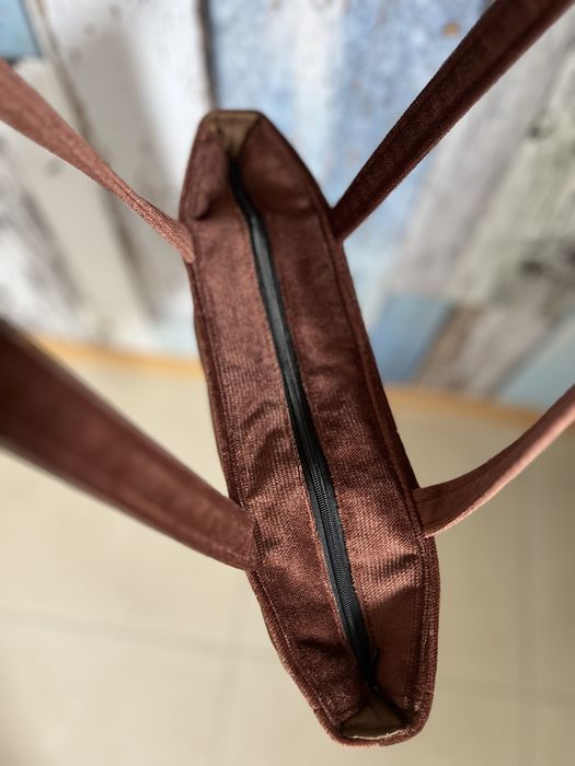 Torba shopper welurowa