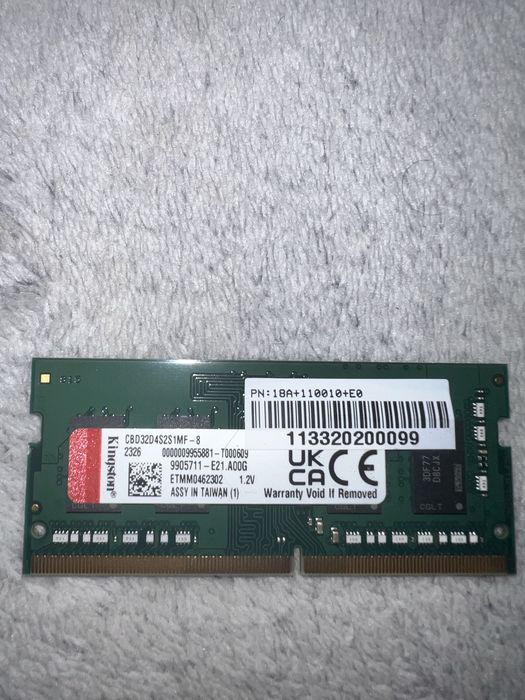 Kingston DDR4 SO-DIMM 8GB 3200MHz - оперативна пам'ять для ноутбука