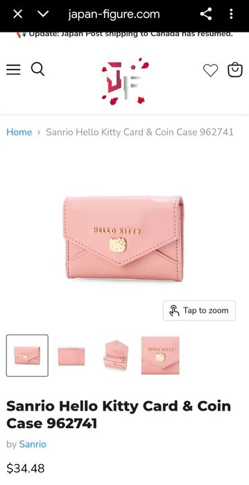 SANRIO Hello Kitty женский мини кошелёк японский розовый гаманець