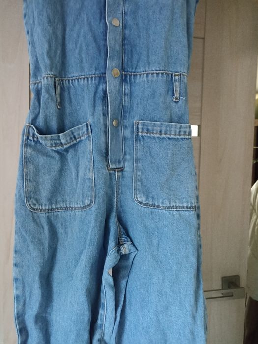 Zara jeansowa kombinezon 152-164