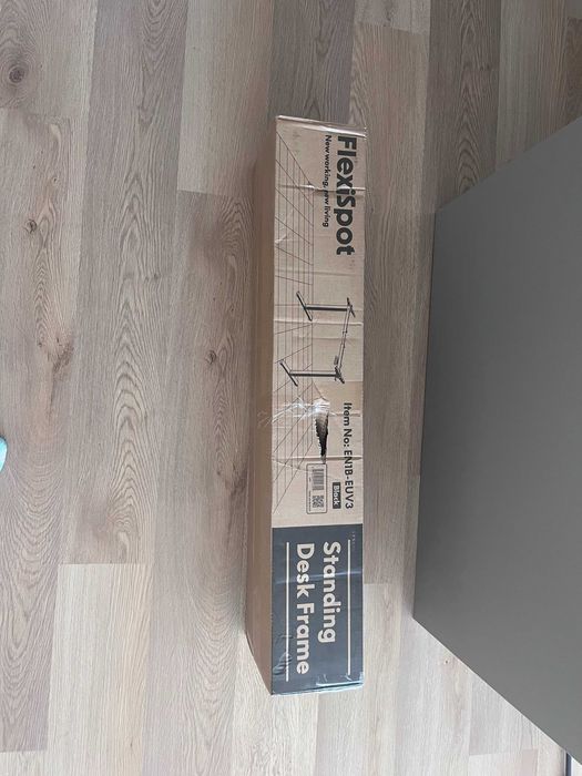 Pernas de Secretária Extensíveis, Preto, Flexipot