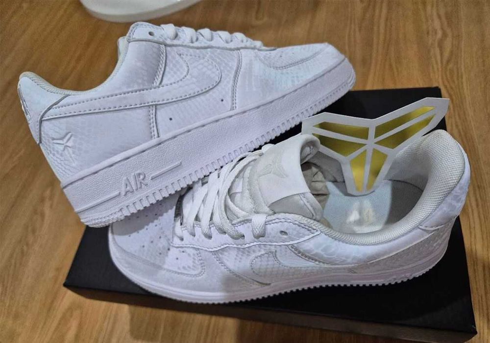 (БЕЗ ПЕРЕДОПЛАТИ)Kobe Bryant x Nike Air Force 1 Low 'Court White' кобі