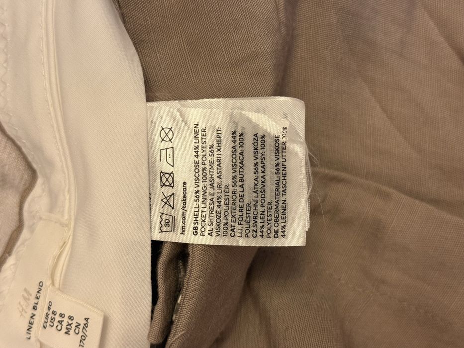 Жіночі брюки H&M Linen Blend