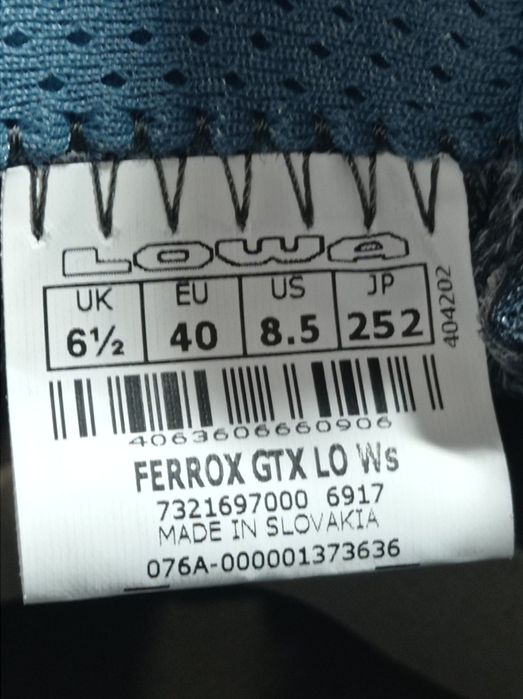 Кросівки Lowa Ferrox Gore-tex Lo Ws 40р.