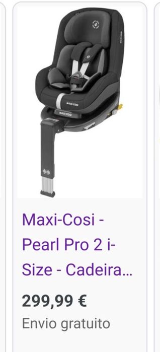 Cadeira auto 2way pearl + isofix
