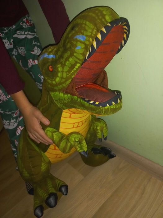 Мягкий динозавр игрушка большой