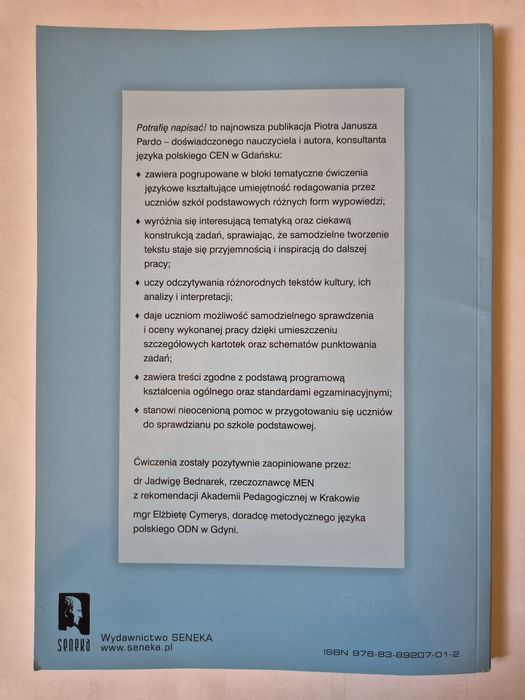 Potrafię napisać! Ćwiczenia językowe dla uczniów klas IV-VI szkoły pod