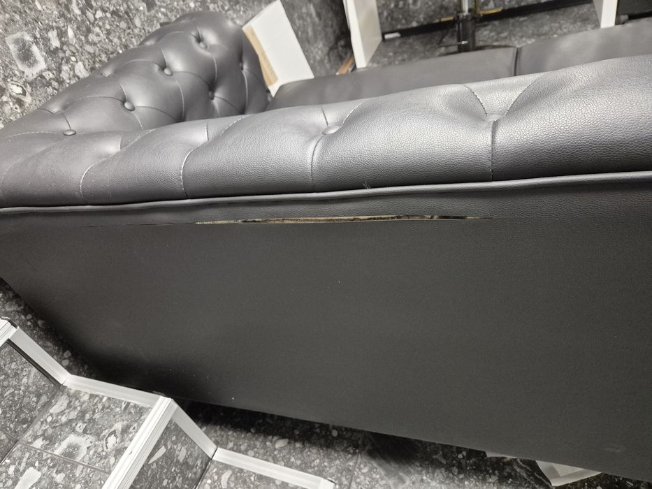 Sofa ekoskóra czarna