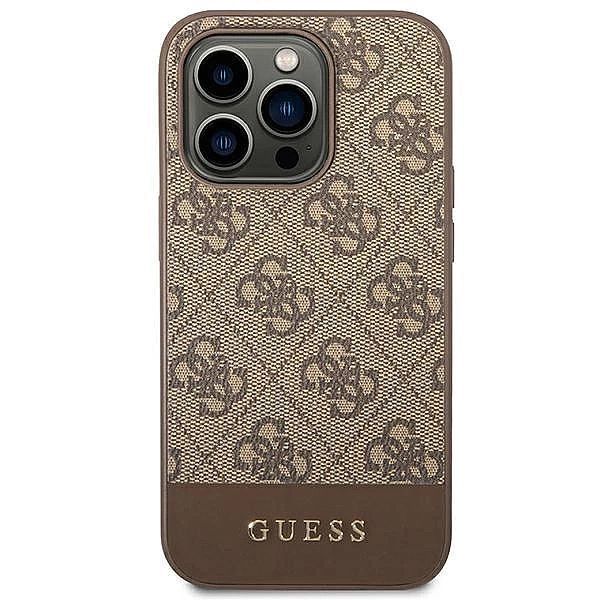 Guess Guhcp14lg4glbr iPhone 14 Pro 6,1" brązowy/brown hard case 4g Str